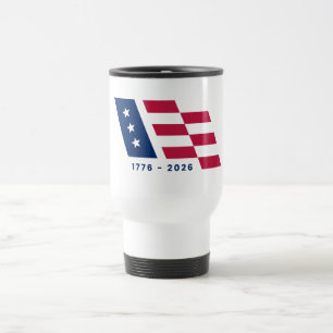 Amerikanisches Flaggen-Symbol Reisebecher