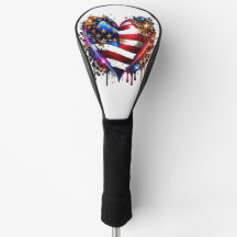 Amerikanisches Flaggenherz