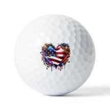Amerikanisches Flaggenherz
