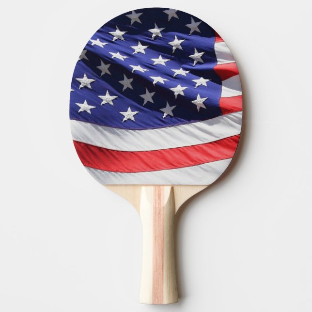AMERIKANISCHES FLAGPANG PADDLE TISCHTENNIS SCHLÄGER (Vorderseite)
