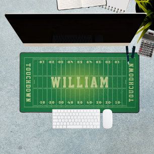 Amerikanisches Footballfeld personalisiert Schreibtischunterlage