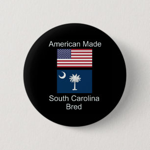 "Amerikanisches geborenes. South Carolina Button