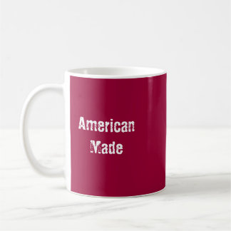 Amerikanisches gemachtes Tassen-Rot Kaffeetasse