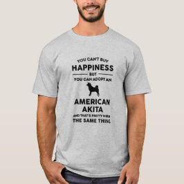 Amerikanisches Glück in der Akita-Adoption T-Shirt