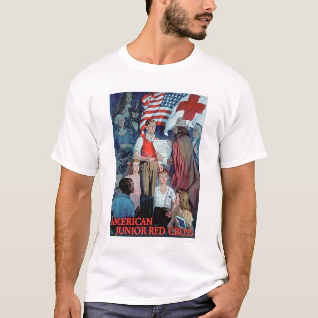 Amerikanisches Juniorrotes Kreuz (US00335) T-Shirt (Vorderseite)