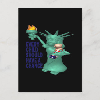 Amerikanisches Kind Postkarte