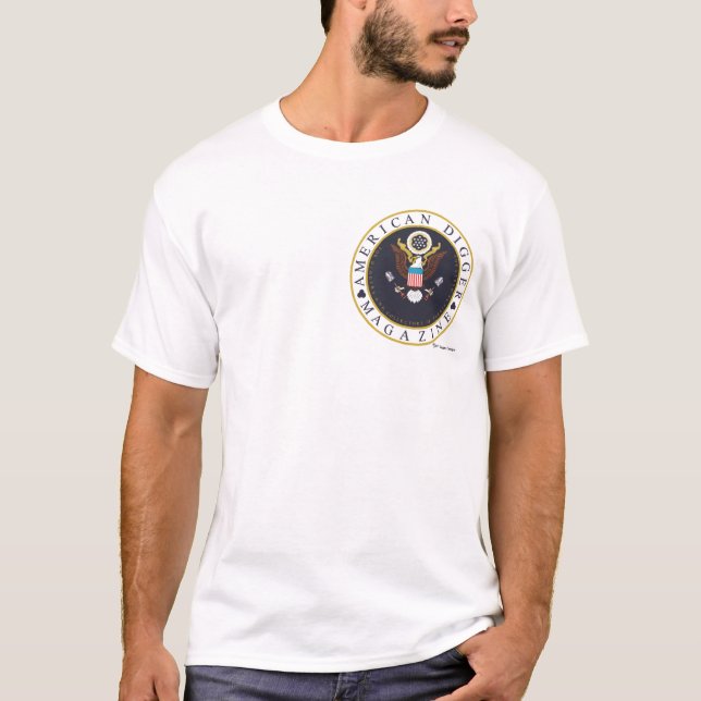 Amerikanisches kleines Baggerlogo T-Shirt (Vorderseite)