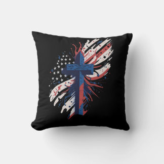 Amerikanisches Kreuz Kissen