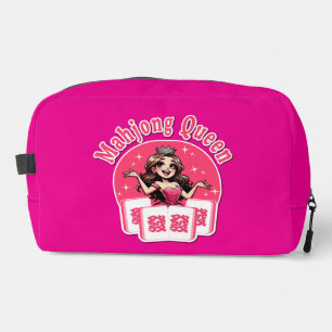 Amerikanisches Mahjong Queen Pink Crown Accessoire Waschbeutel