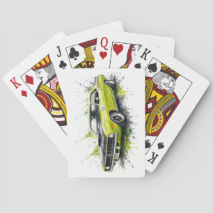 Amerikanisches Muscle Car Spielkarten