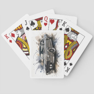 Amerikanisches Muscle Car Spielkarten