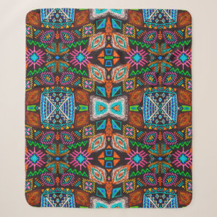 amerikanisches Muster. Ikat nahtlos drucken. indis Sherpadecke