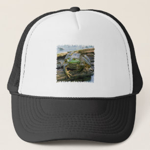 Amerikanisches Ochsenfrosch-Logo Truckerkappe
