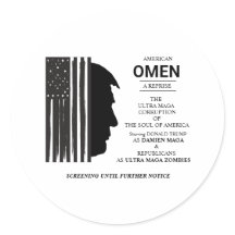 Amerikanisches Omen in Schwarz