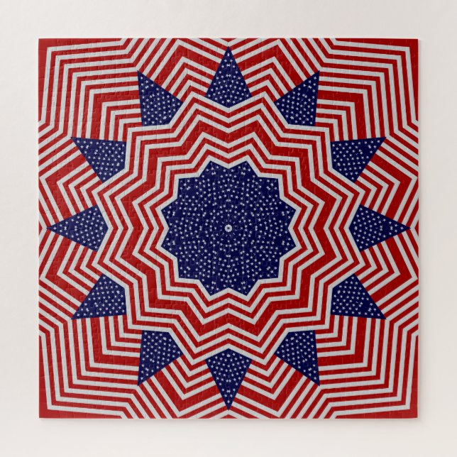 Amerikanisches Patriotisches Rätsel (Vertikal)
