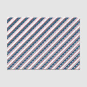 Amerikanisches patriotisches US Flagge-Muster Seidenpapier