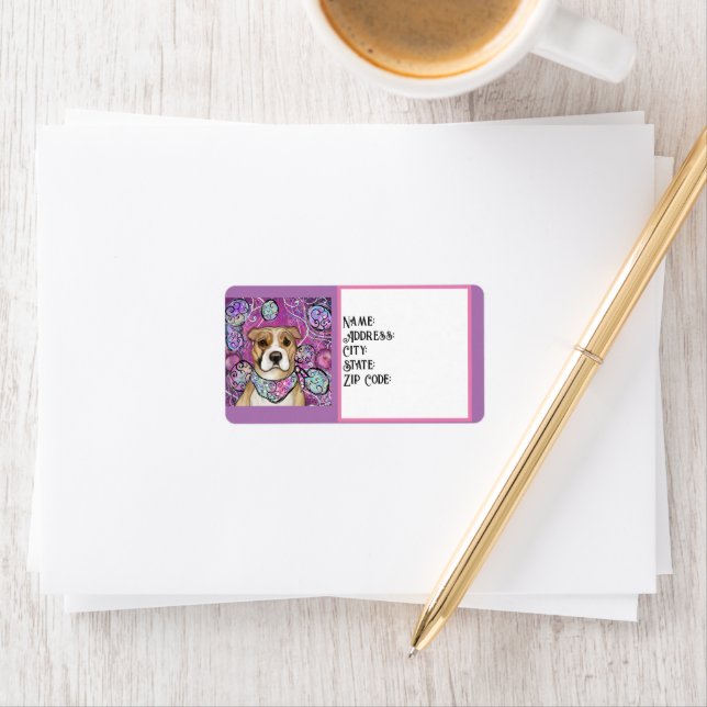 AMERIKANISCHES PERSONAL ADRESSAUFKLEBER (Insitu)