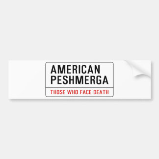 AMERIKANISCHES PESHMERGA AUTOAUFKLEBER