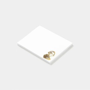 Amerikanisches Porträt-Gold Präsidenten-George Post-it Klebezettel