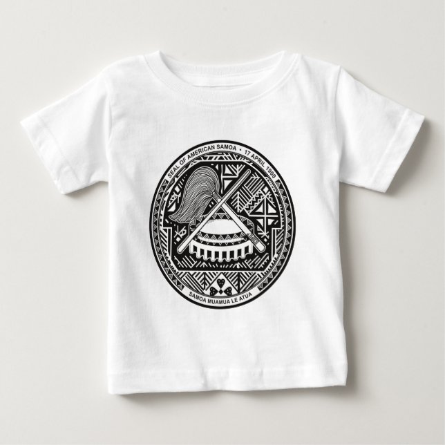 amerikanisches Samoa-Siegel Baby T-shirt (Vorderseite)