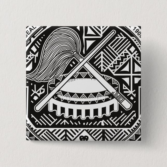 amerikanisches Samoa-Siegel Button (Vorderseite)