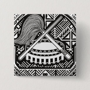 amerikanisches Samoa-Siegel Button