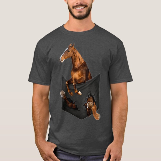 Amerikanisches Sattelpferd in Tasche für Shirt (Vorderseite)