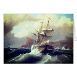 Amerikanisches Schiff in Not 1841