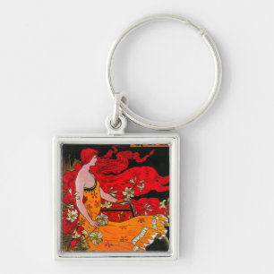 Amerikanisches sichelförmiges Vintages Schlüsselanhänger