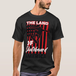 AMERIKANISCHES SKATEBOARD-POSTER T-Shirt