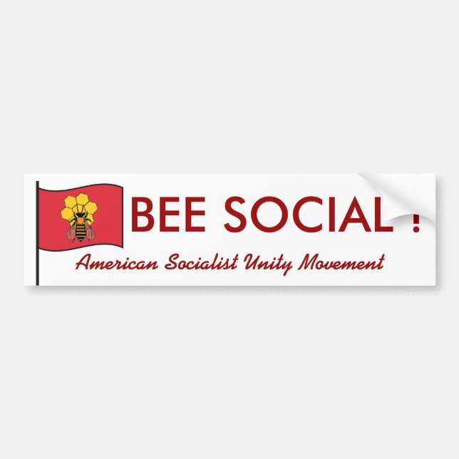 Amerikanisches sozialistisches Einheits-Party Autoaufkleber (Vorne)