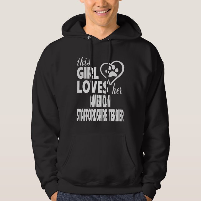 AMERIKANISCHES STAFFORDSHIRE TERRIER HOODIE (Vorderseite)