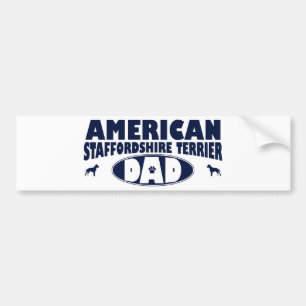 Amerikanisches Staffordshire-Terrier-Vater Autoaufkleber