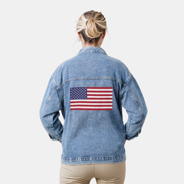 Amerikanisches Star-Spangled-Banner Jeansjacke (Modell)