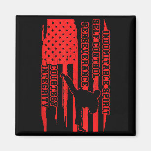 Amerikanisches Taekwondo USA Martial Arts Artist T Magnet