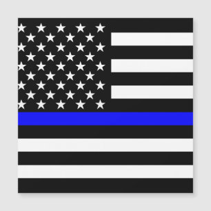 Amerikanisches Thin Blue Line Grafik-Dekor Magnetkarte