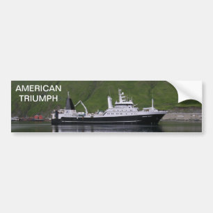 Amerikanisches Triumph, Fabrik-Schleppnetzfischer Autoaufkleber