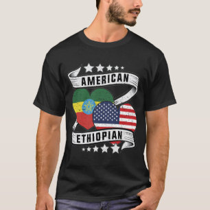 Amerikanisches und äthiopisches Shirt