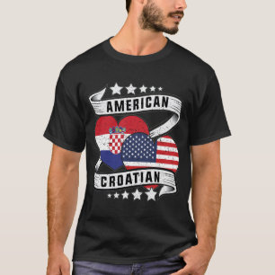 amerikanisches und kroatisches Shirt