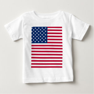 Amerikanisches USA-Flagge-Stolz-Design Baby T-shirt
