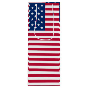Amerikanisches USA-Flagge-Stolz-Design Geschenktüte Für Weinflaschen