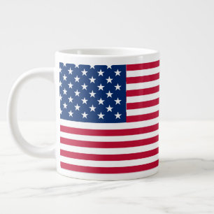 Amerikanisches USA-Flagge-Stolz-Design Jumbo-Tasse