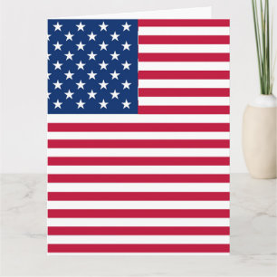 Amerikanisches USA-Flagge-Stolz-Design Karte