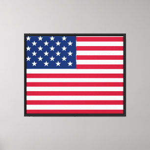 Amerikanisches USA-Flagge-Stolz-Design Leinwanddruck