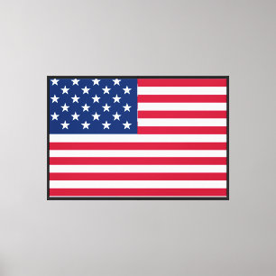 Amerikanisches USA-Flagge-Stolz-Design Leinwanddruck