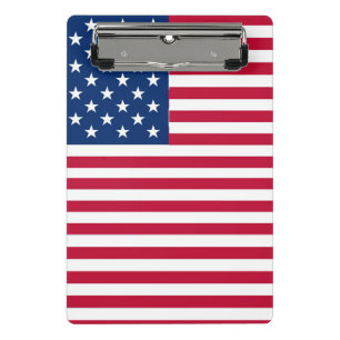 Amerikanisches USA-Flagge-Stolz-Design Mini Klemmbrett