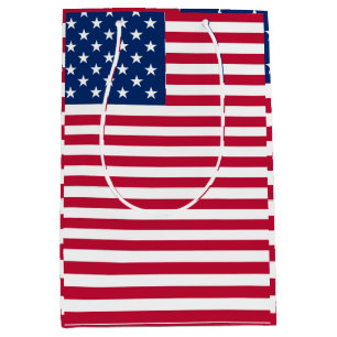 Amerikanisches USA-Flagge-Stolz-Design Mittlere Geschenktüte