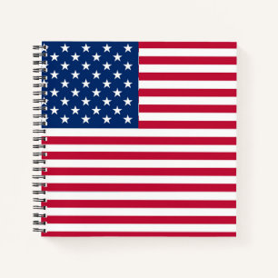 Amerikanisches USA-Flagge-Stolz-Design Notizbuch