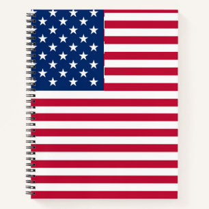 Amerikanisches USA-Flagge-Stolz-Design Notizbuch
