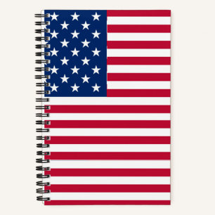 Amerikanisches USA-Flagge-Stolz-Design Notizbuch